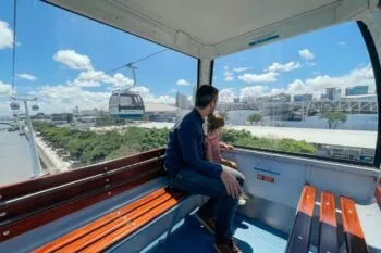 Cable car in Parque das Nações